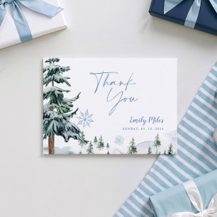 Winter Wonderland Thank You Card