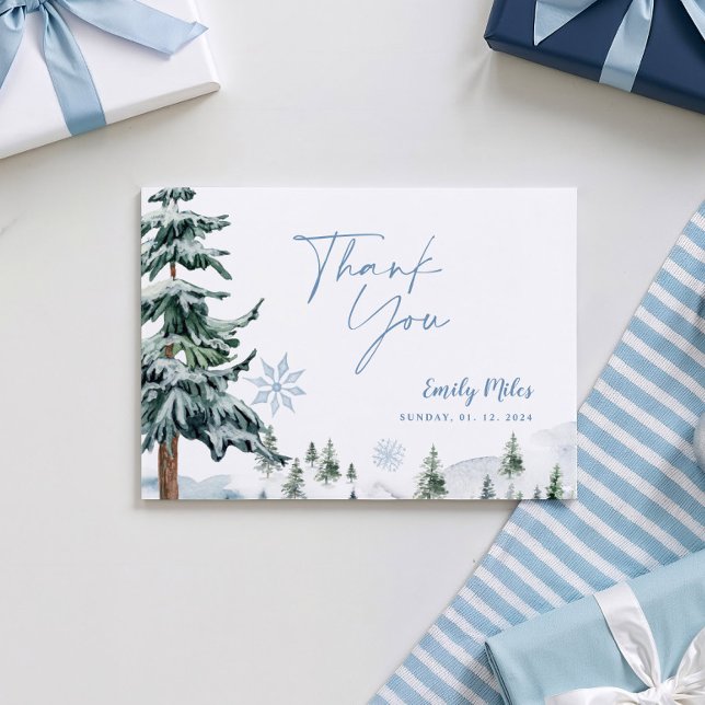 Winter Wonderland Thank You Card (Creator Uploaded)
