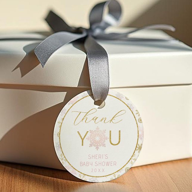 Winter Wonderland Thank You Gift Tag (Winter Wonderland Thank You Tag)