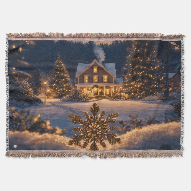 Winter Wonderland Throw Blanket (Front)