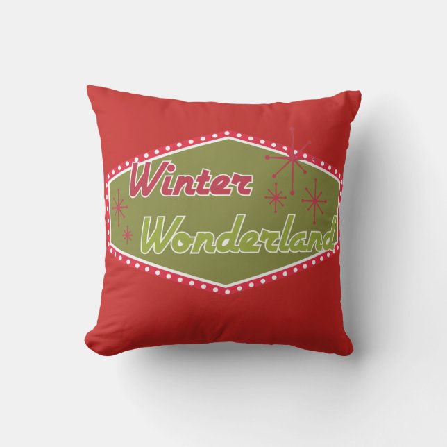 Winter Wonderland Throw Pillow (Front)