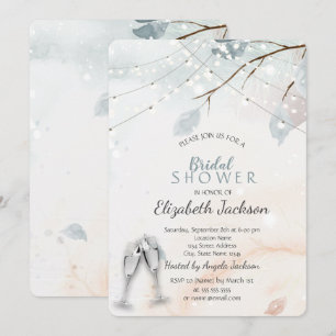 Winter Wonderland,Tree Branch  Bridal Shower   Invitation