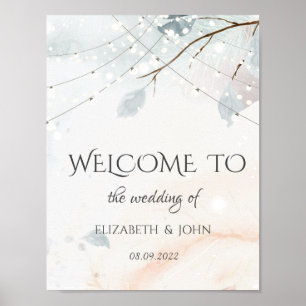 Winter Wonderland,Tree Branch Wedding  Poster