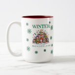 Winter Wonderland Two-Tone Coffee Mug<br><div class="desc">I don't know about you, but there's something undeniably magical and exhilarating about stepping into a winter wonderland. The moment the first snowflakes start to delicately fall from the sky, everything seems to transform into a breathtaking scene straight out of a fairytale. The glistening white blanket that covers the ground...</div>