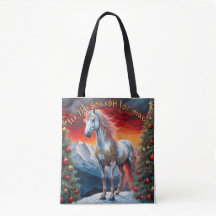 Winter Wonderland Unicorn: Festive Christmas Tote