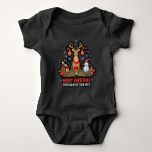 "Winter Wonderland: Unique & Trendy Holiday Design Baby Bodysuit