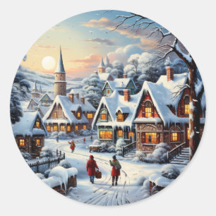 Winter Wonderland Village Sticker