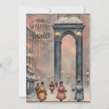Winter Wonderland Vintage Christmas Card