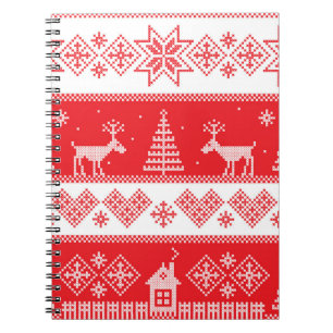 Winter Wonderland: Vintage Seamless Design. Notebook