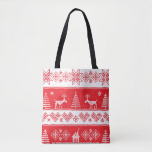 Winter Wonderland: Vintage Seamless Design. Tote Bag