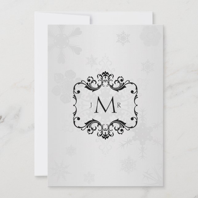 Winter Wonderland Wedding Anniversary Invitation (Front)