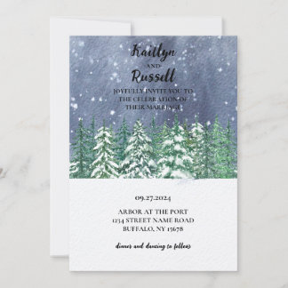 Winter Wonderland Wedding Invitation