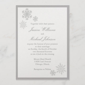 Winter Wonderland Wedding Invitation