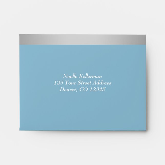 Winter Wonderland Wedding RSVP(lg.) A2 Envelope (Front)