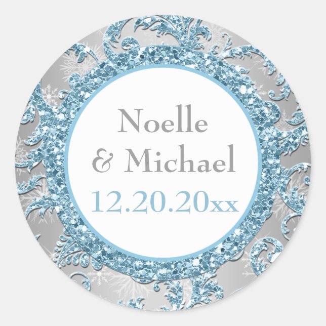 Winter Wonderland Wedding Sticker 5 (Front)