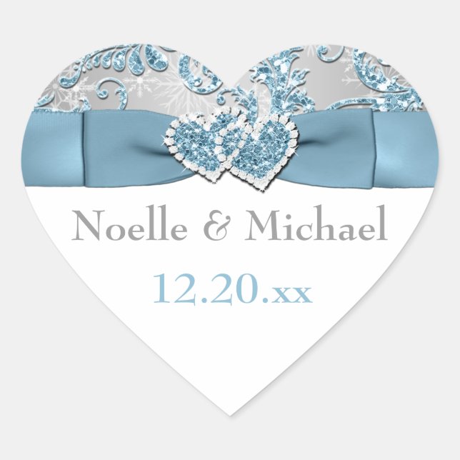 Winter Wonderland Wedding Sticker 6 (Front)