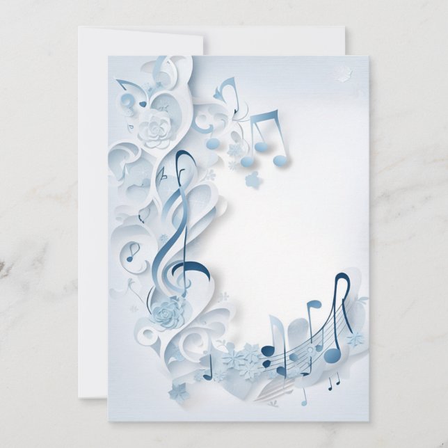 Winter Wonderland Wedding Thank You Cards (Front)
