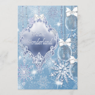 Winter Wonderland Winter Prom Invitations