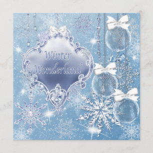 Winter Wonderland Winter Prom Invitations