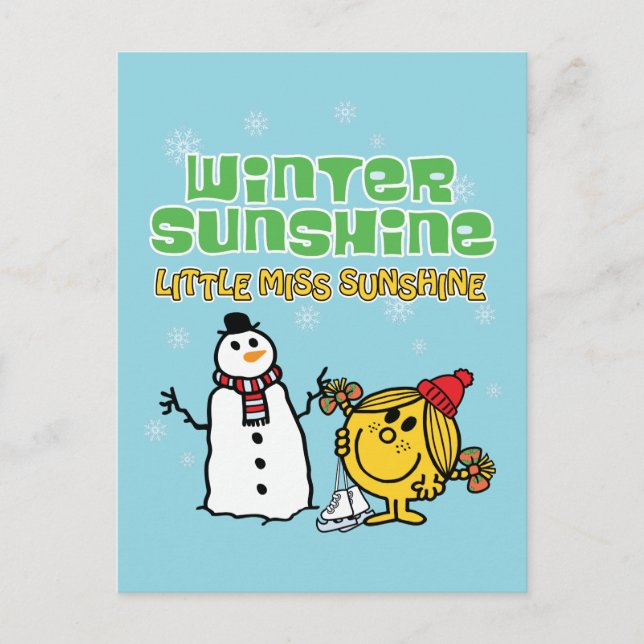 Winter Wonderland with Little Miss Sunshine Postcard (Front)