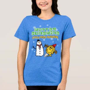 Winter Wonderland with Little Miss Sunshine Tri-Blend Shirt