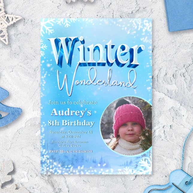 Winter Wonderland with Picture Invitation (Winter Wonderland with Picture Invitation)