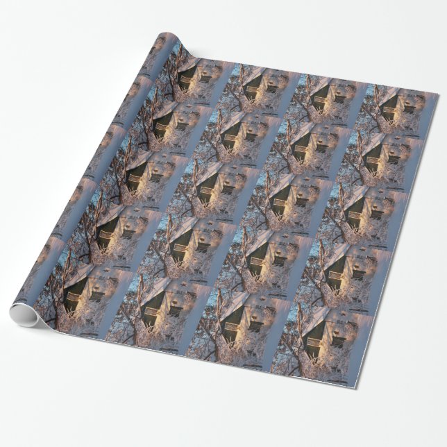 Winter Wonderland Wrapping Paper (Unrolled)