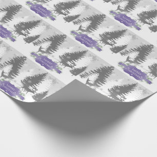 Winter Wonderland Wrapping Paper - Purple