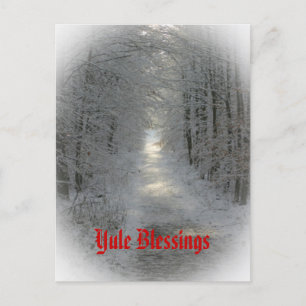 Winter Wonderland Yule/Solstice Holiday Postcard