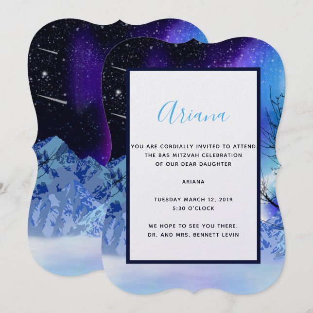 Winter Wonderlights Invitation (Front/Back)