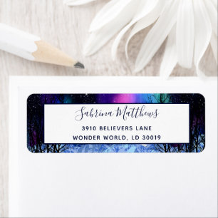 Winter Wonderlights Label Return Address Label