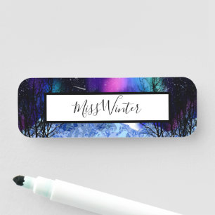 Winter Wonderlights Name Tag