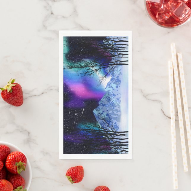 Winter Wonderlights Paper Guest Towels Napkin (Insitu)