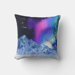 Winter Wonderlights Throw Pillow