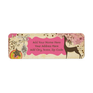 Winter Wonderment Return Address Labels