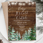 Winter Wood Baby It's Cold Outside Baby Shower Invitation<br><div class="desc">Winter Wood Baby It's Cold Outside Baby Shower</div>