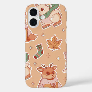 Winter Woodland Animal iPhone 16 Case