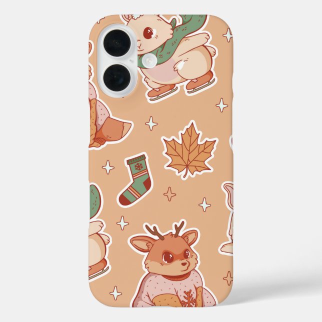 Winter Woodland Animal Case-Mate iPhone Case (Back)