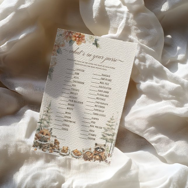 Winter Woodland Animals Baby Purse game (Creator Uploaded)