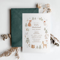 Winter Woodland Animals Baby Shower