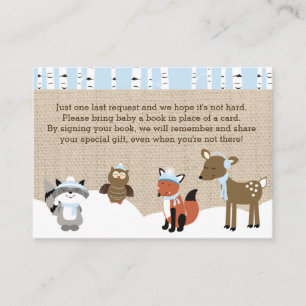 Winter Woodland Animals Enclosure Book Request