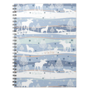 Winter Woodland Animals Notebook