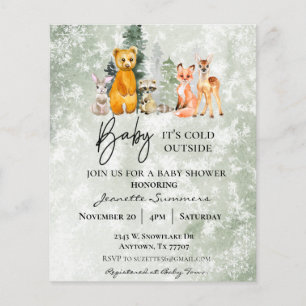 Winter Woodland Baby It's Cold Outside Baby Shower