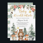 Winter woodland baby its cold outside baby shower invitation<br><div class="desc">Winter woodland baby its cold outside baby shower invitation</div>