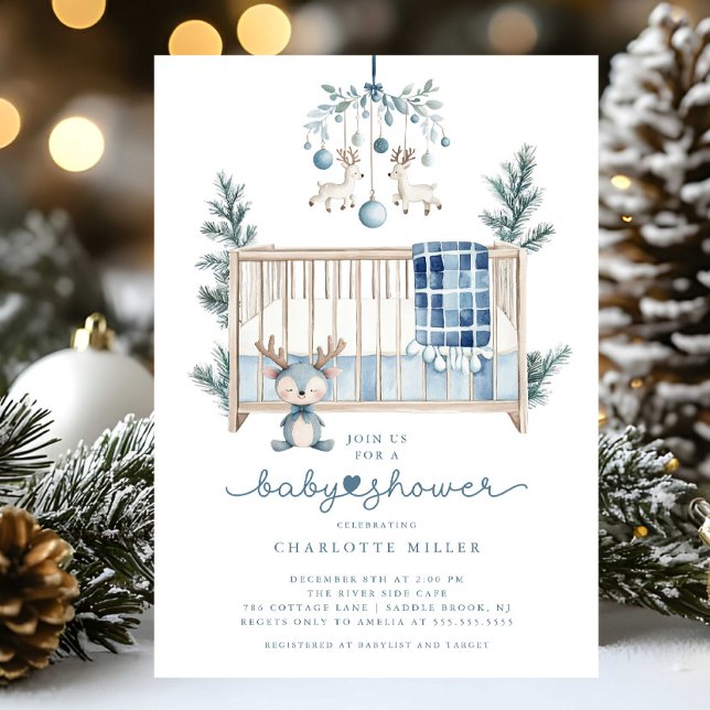 Winter Woodland Baby Shower Invitation (Creator Uploaded)