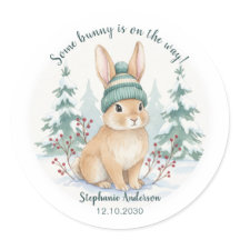 Winter Woodland Bunny Gender Neutral Baby Shower