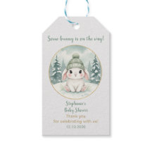 Winter Woodland Bunny Gender Neutral Baby Shower