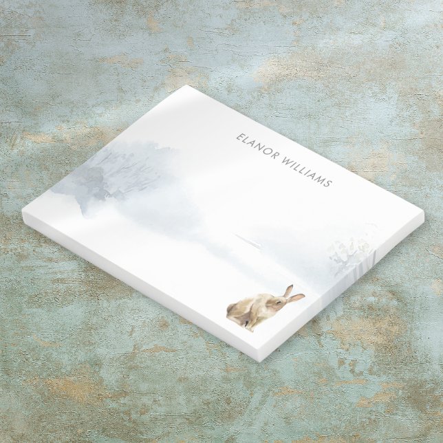 Winter Woodland Country Snow Hare Post-it Notes (Winter Woodland Country Snow Hare Post-it Notes)