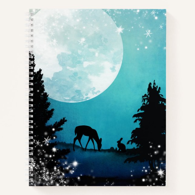 Winter Woodland & Deer Sketch Book (Front)