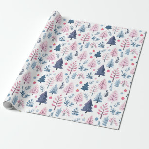 "Winter Woodland Elegance Pattern" Wrapping Paper